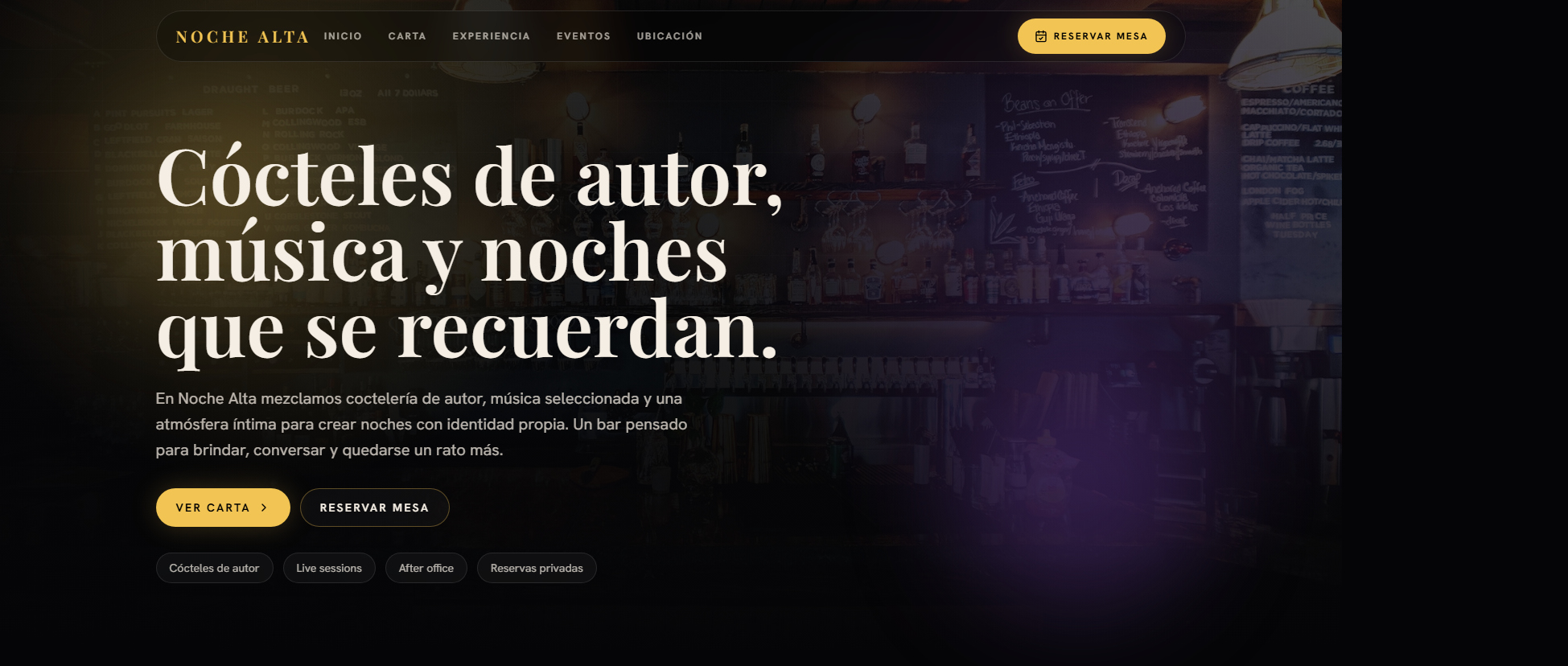 Vista previa de Noche Alta  